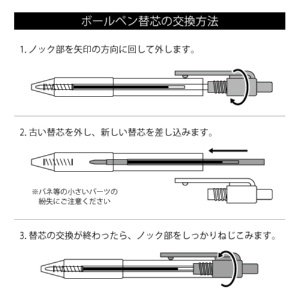 ＴＡＮＯＳＥＥ　ノック式ゲルインクボールペン　ニードルタイプ　０．５ｍｍ　黒　１本3