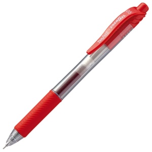 ＴＡＮＯＳＥＥ　ノック式ゲルインクボールペン　ニードルタイプ　０．５ｍｍ　赤　１本1