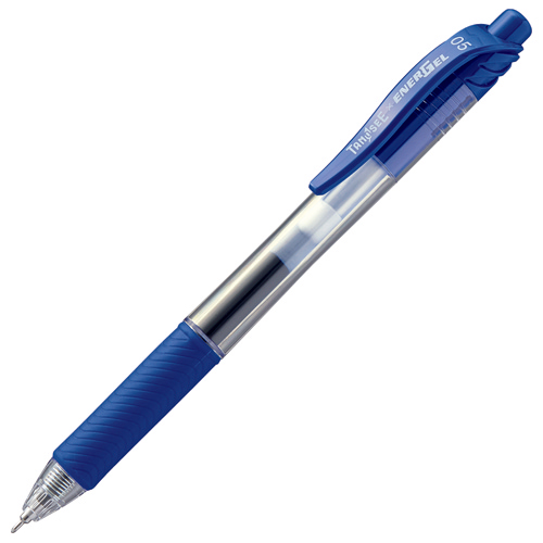 【クリックで詳細表示】TANOSEE ノック式ゲルインクボールペン ニードルタイプ 0.5mm 青 1本 BLN105OTSC