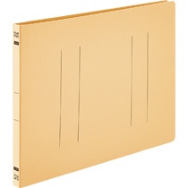 【たのめーる】TANOSEE フラットファイルE(エコノミー) A4ヨコ 150枚収容 背幅18mm イエロー 1パック(10冊)の通販