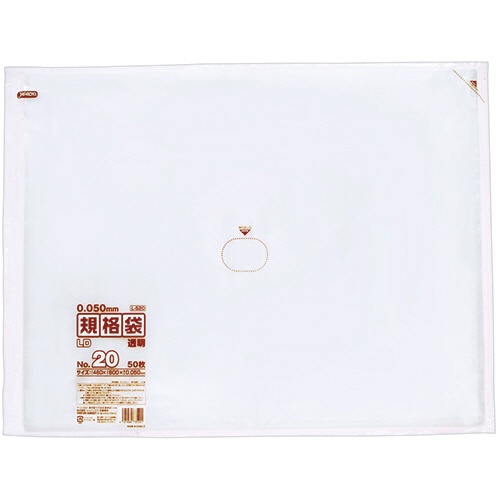 ジャパックス　ＬＤ規格袋　５００シリーズ　２０号　４６０×６００ｍｍ　厚口タイプ　Ｌ５２０　１パック（５０枚）1