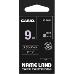 カシオ　ＮＡＭＥ　ＬＡＮＤ　スタンダードテープ　９ｍｍ×８ｍ　白文字
