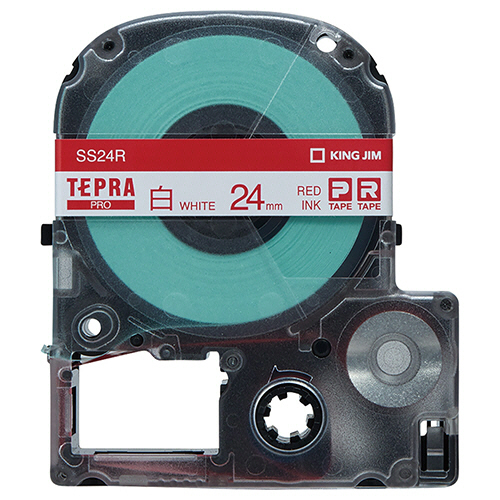たのめーる】キングジム テプラ PRO テープカートリッジ 24mm 白 たのめーる】キングジム テプラ PRO テープカートリッジ 24mm 白