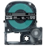 キングジム　テプラ　ＰＲＯ　テープカートリッジ　１８ｍｍ　透明／白文字　ＳＴ１８Ｓ　１個
