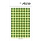 エーワン　カラーラベル　丸型　直径９ｍｍ　緑　０７００３　１パック（１４５６片：１０４片×１４シート）
