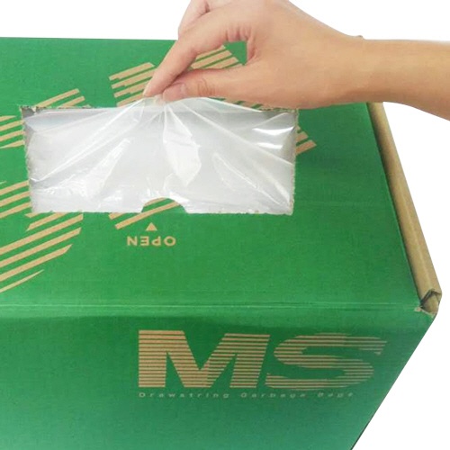明光商会　シュレッダー用ゴミ袋　ＭＳパック　Ｍサイズ　紐付　１箱（２００枚）3