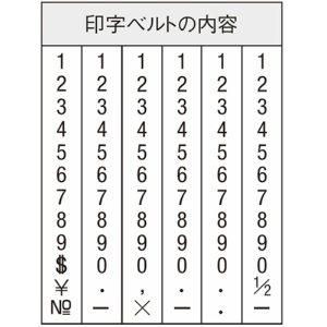 シヤチハタ　回転ゴム印　タート用　欧文６連　４号　ＣＦ－６４ＧＴ　１個3