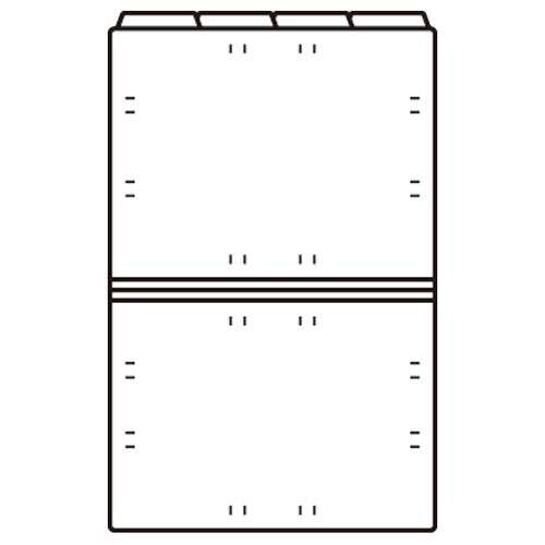 コクヨ　１／４カットフォルダー　カラー　Ａ４　緑　Ａ４－４ＦＳ－Ｇ　１パック（４冊）2