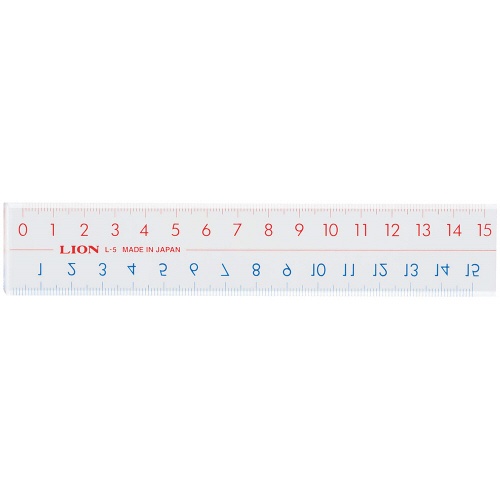 ライオン事務器　ピックアップ定規　１５ｃｍ　Ｌ－５　１本1