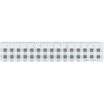 ライオン事務器　ギンガムチェック定規　１５ｃｍ　ブラック　Ｃ－５　１本