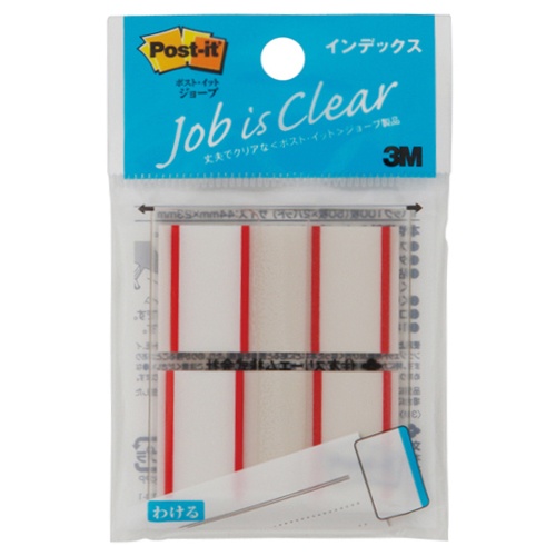 ３Ｍ　ポスト・イット　ジョーブ　インデックス　４４×２３ｍｍ　レッド　６８２－１－ＲＥ　１パック（２冊）1