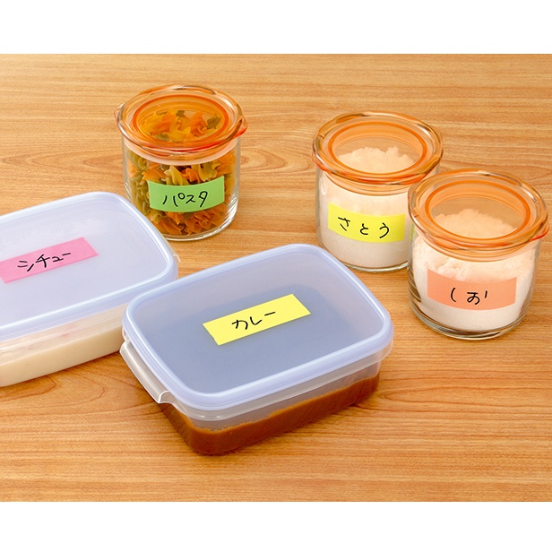 ヤマト　メモック　ロールテープ　蛍光紙　カッター付　２５ｍｍ幅　ローズ＆ライム　ＮＯＲＫ－２５ＣＨ－６Ｂ　１個4