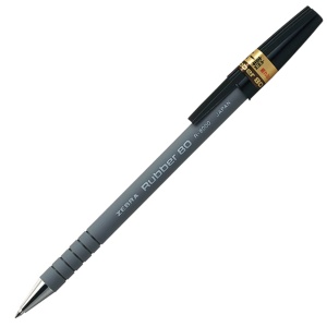 ゼブラ　油性ボールペン　ラバー８０　０．７ｍｍ　黒　Ｒ－８０００－ＢＫ　１箱（１０本）1
