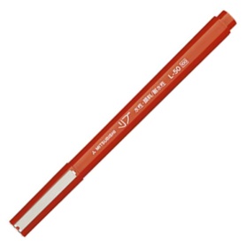 三菱鉛筆　水性サインペン　リブ極細　０．５ｍｍ　赤　Ｌ５０．１５　１本