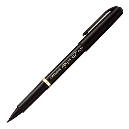 三菱鉛筆　水性サインペン　リブ細字　０．７ｍｍ　黒　ＭＹＴ７．２４　１本1