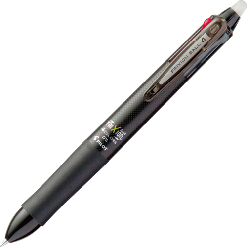 【クリックでお店のこの商品のページへ】パイロット 多色ゲルインキボールペン フリクションボール4 0.5mm (軸色：ブラック) LKFB-80EF-B 1本 LKFB-80EF-B