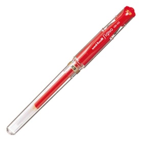 三菱鉛筆　ゲルインクボールペン　ユニボール　シグノ　太字　１．０ｍｍ　赤　ＵＭ１５３．１５　１本