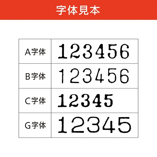 マックス　ナンバリング　７桁５様式　ＮＲ－７０５　１個5