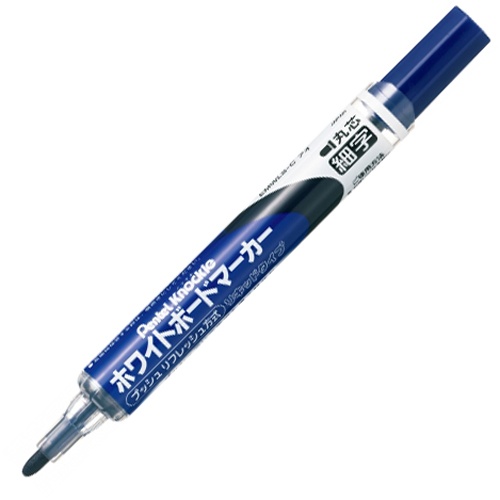 ぺんてる　ホワイトボードマーカー　ノックル　細字丸芯　青　ＥＭＷＬＳ－Ｃ　１本1