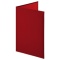 ナカバヤシ　証書ファイル　布クロス　Ａ４　二つ折り　透明コーナー貼り付けタイプ　赤　ＦＳＨ－Ａ４Ｃ－Ｒ　１冊
