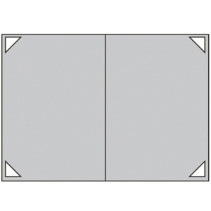 ナカバヤシ　証書ファイル　布クロス　Ａ４　二つ折り　透明コーナー貼り付けタイプ　赤　ＦＳＨ－Ａ４Ｃ－Ｒ　１冊3