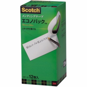 ３Ｍ　スコッチ　メンディングテープ　エコノパック　大巻　１８ｍｍ×３０ｍ　紙箱入　業務用パック　ＭＰ－１８　１パック（１２巻）