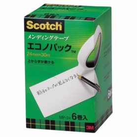 ３Ｍ　スコッチ　メンディングテープ　エコノパック　大巻　２４ｍｍ×３０ｍ　紙箱入　業務用パック　ＭＰ－２４　１パック（６巻）