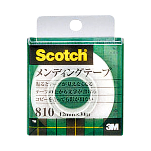 たのめーる】3M スコッチ メンディングテープ 810 小巻 12mm×30m