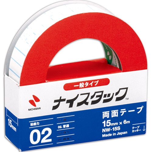 ニチバン　ナイスタック　再生紙両面テープ　小巻　１５ｍｍ×６ｍ　ＮＷ－１５Ｓ　１巻1