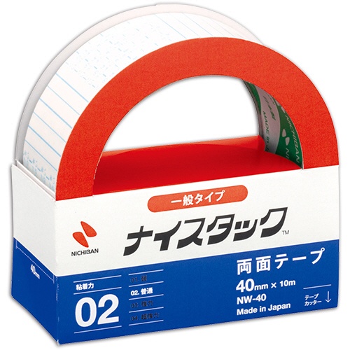 ニチバン　ナイスタック　再生紙両面テープ　大巻　４０ｍｍ×１０ｍ　ＮＷ－４０　１巻1