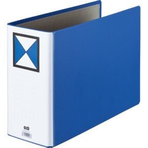 ＴＡＮＯＳＥＥ　両開きパイプ式ファイル　Ａ４ヨコ　１０００枚収容　１００ｍｍとじ　背幅１１６ｍｍ　青　１冊1