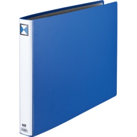 ＴＡＮＯＳＥＥ　両開きパイプ式ファイル　Ａ３ヨコ　３００枚収容　３０ｍｍとじ　背幅４６ｍｍ　青　１冊