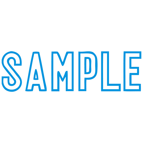 【クリックで詳細表示】シヤチハタ Xスタンパー ビジネス用 B型 (SAMPLE) ヨコ 藍色 XBN-10023 1個 XBN-10023