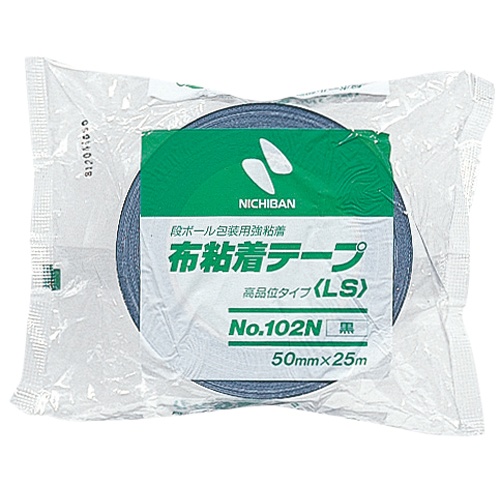 ニチバン　布粘着テープ　５０ｍｍ×２５ｍ　黒　１０２Ｎ６－５０　１巻1