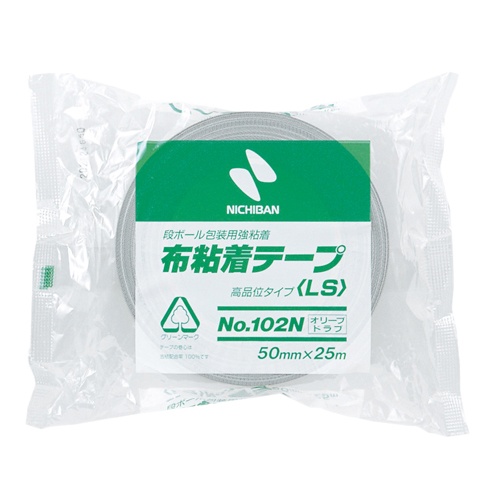 ニチバン　布粘着テープ　５０ｍｍ×２５ｍ　オリーブドラブ　１０２Ｎ８－５０　１巻1