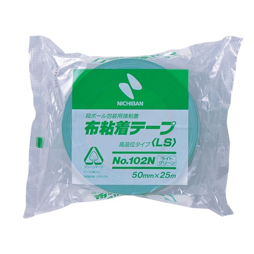 ニチバン　布粘着テープ　５０ｍｍ×２５ｍ　ライトグリーン　１０２Ｎ１４－５０　１巻1