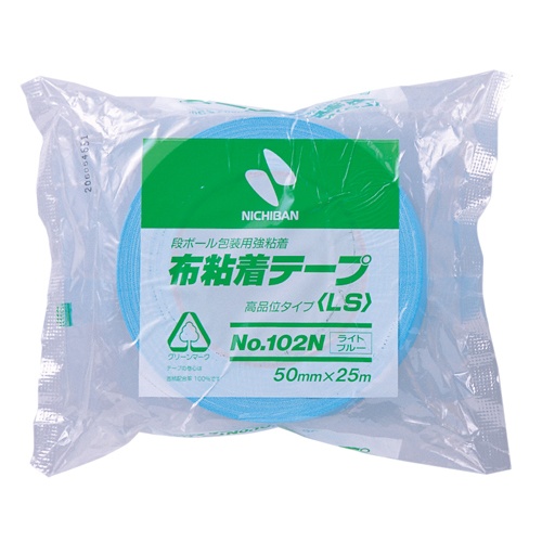 ニチバン　布粘着テープ　５０ｍｍ×２５ｍ　ライトブルー　１０２Ｎ２０－５０　１巻1