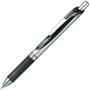 ぺんてる　ゲルインクボールペン　ノック式エナージェル　０．３ｍｍ　黒　（軸色：シルバー）　ＢＬＮ７３－Ａ　１本1