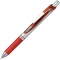 ぺんてる　ゲルインクボールペン　ノック式エナージェル　０．３ｍｍ　赤　（軸色：シルバー）　ＢＬＮ７３－Ｂ　１本