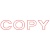 ＴＡＮＯＳＥＥ　スタンパー　「ＣＯＰＹ」　赤　１個