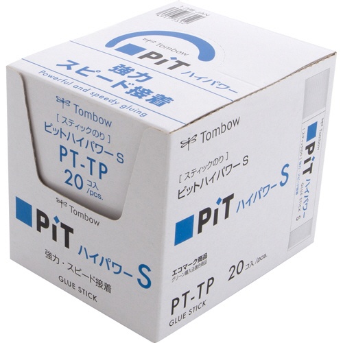 トンボ鉛筆　スティックのり　ピットハイパワー　Ｓ　約１０ｇ　ＰＴ－ＴＰ　１セット（２０本）2