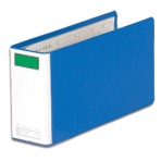 キングジム　統一伝票用ファイル　片開き　Ｂ４長辺１／３　２穴　５００枚収容　背幅７５ｍｍ　青　８９５Ｎ　１冊