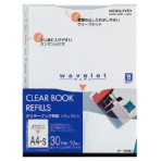 コクヨ　クリヤーブック　ウェブレ用替紙　Ａ４タテ　２・４・３０穴　ラ－Ｔ８８０　１パック（１０枚）