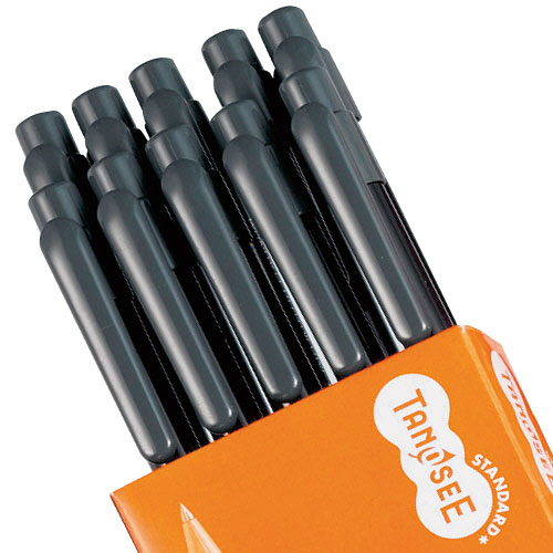 たのめーる】TANOSEE ノック式油性ボールペン 0.7mm 黒 業務用パック 1 