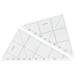 ステッドラー　レイアウト用方眼三角定規　２４ｃｍ　４５°・６０°ペア　９６６　２４　１組