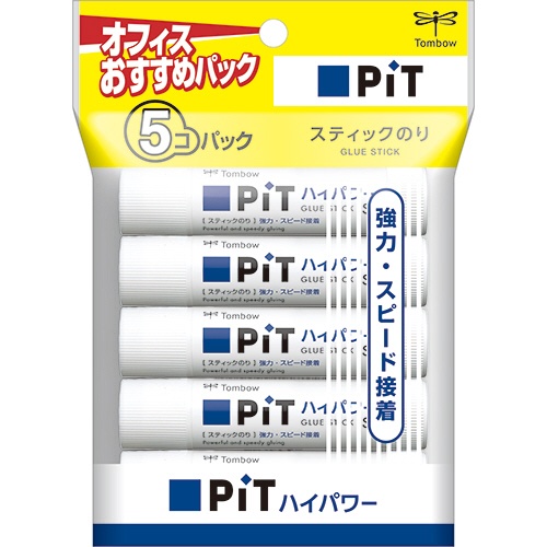 トンボ鉛筆　スティックのり　ピットハイパワー　Ｓ　約１０ｇ　ＨＣＡ－５１１　１パック（５本）1