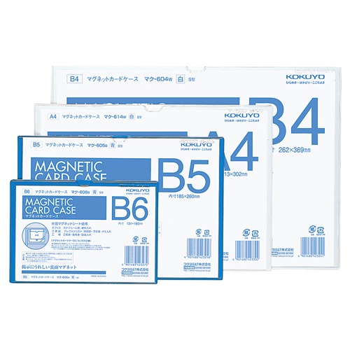 コクヨ　マグネットカードケース　Ａ４　内寸２１３×３０２ｍｍ　白　マク－６１４Ｗ　１枚2
