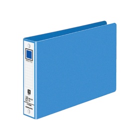 コクヨ　リングファイル　色厚板紙表紙　Ｂ６ヨコ　２穴　２２０枚収容　背幅３８ｍｍ　青　フ－４０８ＮＢ　１冊