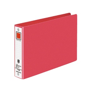 コクヨ　リングファイル　色厚板紙表紙　Ｂ６ヨコ　２穴　２２０枚収容　背幅３８ｍｍ　赤　フ－４０８ＮＲ　１冊1