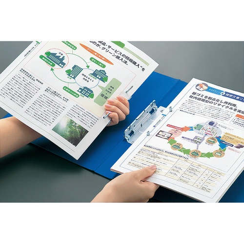 コクヨ　チューブファイル　Ｍタイプ　片開き　Ａ４タテ　３００枚収容　３０ｍｍとじ　背幅４４ｍｍ　青　フ－１６３０Ｂ　１冊6